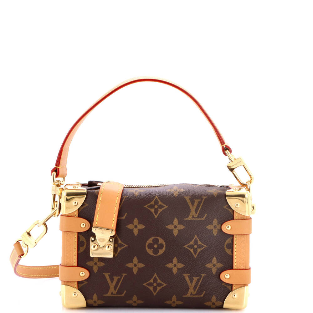 Louis Vuitton PM Side Trunk Handbag Monogram Canvas
